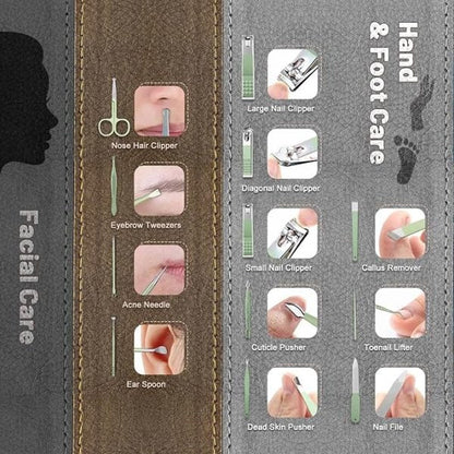 12 Pcs Best Quality Manicure Pedicure Kit (random Color)