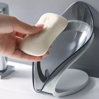 Buy 1 Get 4 Free Self Draining Leaf Shape Soap Holder