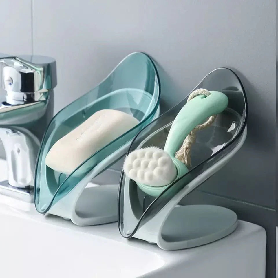 Buy 1 Get 4 Free Self Draining Leaf Shape Soap Holder
